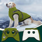 PETCARE Winter Dog Coat with Harness Built in Waterproof Dog Jackets Warm Pet Fleece Vest Windproof Snow Jacket Snowsuit Reflective Dogs Cold Weather Coats for Puppy Small Medium Large Dogs Cats