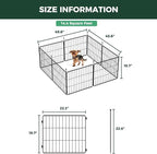 FXW MiniPaws Unleashed Dog Playpen, Expandable & Portable Design for Yard, RV Camping and Indoor Use, for Puppies and Small Dogs, 20-inch 8 Panels
