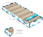 PEEKAB Cat Scratcher Cardboard Reversible Cat Scratch pad Kitty Corrugated Scratching Board Bed Catnip Included
