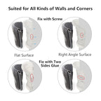 Cat Self Groomer, Extended (6.1"), 2 Pack, Pink, Wall Corner Self Grooming Brush for Indoor Cats, Kitten, Long Short Fur, Massage Comb