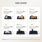 Orthopedic Dog Beds for Extra Large Dogs, Waterproof Egg Crate Foam XL Dog Bed with Sides 41x27Inch, Washable Big Dogs Couch Beds with Removable Cover and Nonskid Bottom, Navy Blue
