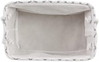 Bone Dry Pet Storage Collection Lattice Paw Print, Medium Rectangle, White/Gray