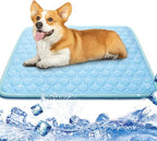 Cooling Mat for Dogs Thicken Pad for Cats,Rabbit&Medium,Large Dogs Internal Arc-Chill Cool Fiber Dog Cooling Mat Non-Slip Washable Summer Pet Outdoor Bed