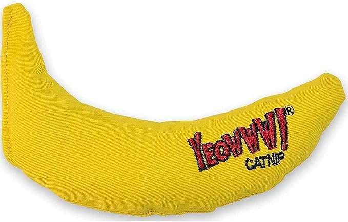 YEOWWW! DuckyWorld 100% ORGANIC CATNIP Leaf & Flower Cat Toy BANANA 3 PACK