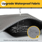 Small Cat Litter Box Mat: Easy Clean Kitty Litter Trapping Mat for Floor, Plastic Cat Box Pad (15 * 24in, grey, 1p)