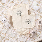 COUPLEHOODIES Personalized Baby Onesie Bodysuit – Custom Embroidery Gift for Pregnancy Reveal Baby Shower or First Grandchild