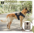 Tactical Dog Training Harness Outdoor Working Vest Adjustable Military MOLLE Dog Vest Harness with Rubber Handle
