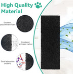 Lubise 8Pcs Carbon Filters Compatible with LR 3,0.5in Replacement Activated Charcoal Filters for Litter Box Premium Filters,Thickened and Durable,Eliminate Odor and Controls Moisture on Pet's Body