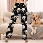 MyPupSocks Customized Face Pajamas Pants Sleep Bottoms for Men Women XS-2XL
