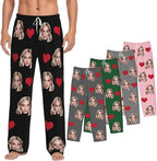 Personalized Pajamas Pants with Photo for Men Women, Custom Pajama Pants Anniversary, Mens Pajama Pants with Pockets