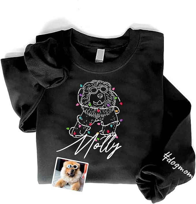 Custom Sweatshirts Design Your Own Personalized Sweatshirt For Women Gift For Dog Owner Dog Lovers for Christmas