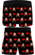 M YESCUSTOM Custom Faces Funny Short Briefs Gift for Husband Underwear