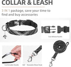 PUPTECK Adjustable Dog Harness Collar and Leash Set Step in No Pull Pet Harness for Small Medium Dogs Puppy and Cats Outdoor Walking Running, Soft Mesh Padded Reflective Vest Harnesses, Black XXS