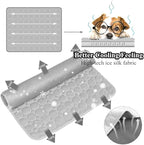 SOMOYA Dog Self Cooling Mat Pet Washable Cooling Pads Blanket Sleeping Kennel Mat,Ice Silk Sleep Mat Pad Non-Toxic Breathable Sleep Bed Beach for Large Dogs Cats (Grey, 27.5x19.7 in)