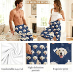Custom Couple Pajama Pants Sock with Funny Face, Personalized PJ Anniversary Birthday Women Men Pants