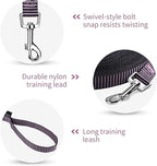 Hi Kiss Dog/Puppy Obedience Recall Training Agility Lead - 15ft 20ft 30ft 50ft 100ft Training Leash - Great for Training, Play, Camping, or Backyard(100ft,BL+PK)