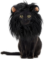 Onmygogo Lion Mane Wig for Cats and Dogs, Funny Pet Cat Costumes for Halloween Christmas, Furry Pet Clothing Accessories