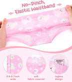 Girls and Toddlers 100% Cotton Underwear Tagless Soft Panties Size 2-3T,4-5T,6,8,10,12 (6-Pack)