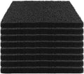 Lubise 8 Pcs 0.5in Charcoal Filters Compatible with Van Ness Cat Litter Box, 4.5 x 6.5Inch Replacement Activated Carbon Premium Odor Filters for Pureness F6 Zeloite Air Filter, Black