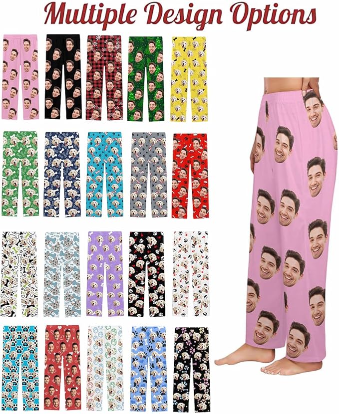 Custom Pajama Pants Customized Pajamas For Men Women Funny Xmas Pjs