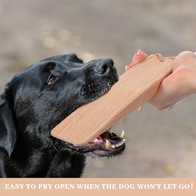 Barydat 4 Pcs Break Stick Dog Fight 10.04'' x 1.77'' x 0.79'' Dog Stick Toy with Ropes for Training German Shepherd Most Dogs