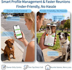 Smart QR Code Pet ID Tag for Dogs - Instant GPS Location Alert via Email, No App/Subscription Required, Waterproof Anti-Lost Personalized Dog Collar Accessories (Blue, 1.2 Inch)