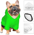Custom Dog Hoodie for Small Pets, Personalized Photo Text Pet Warm Pullover Sweatshirt with Name Number, Customized Gifts Soft Hooded Cats Kitten Clothes, Lime, M,
