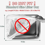 ANWA 120 Count Cat Litter Box Liners for Automatic Cat Litter Box and Litter Box Robot 4/5, Heavy-Duty, Extra Thick, Economy Bulk Pack
