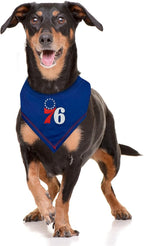 Pets First NBA Philadelphia 76ERS TIE Bandana, Size Large/X-Large. Dog Bandana Scarf Bib for Pet Cat Dog. The Ultimate Game-Day, Party Bandana