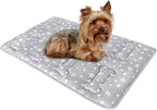 Dog Crate Mat (24" X 18"), Soft Dog Bed Mat with Cute Prints, Personalized Crate Pad, Anti-Slip Bottom, Machine Washable Kennel Pad