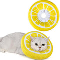 ANWA Adjustable Cat Cone Collar Soft, Cute Cat Donut Collar After Surgery, Kitten Recovery Cones to Stop Licking