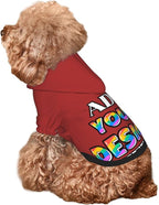 Custom Dog Hoodie Personalized Dog Sweatshirt, Dog Clothes for Small Dogs Customizable, Brown, XXL, Ropa para Perros Pequeños Customized Pets Puppy Clothes, Personalized Gifts