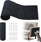 Cat Scratch Mat,118.5"x17.4" Trimmable Self-Adhesive Cat Scratch Furniture Protector, Sticky Cat Scratcher Wall Mat, Covering Cats Tower, Couch Protector from Cats Claws (Dark Grey)