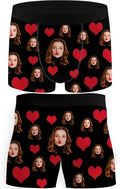 M YESCUSTOM Custom Faces Funny Short Briefs Gift for Husband Underwear