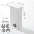 SVD.PET Dog Poop Bag Dispenser with 60 Bags, Wall Mount Waste Bag dispenser, Holds 4 Rolls of Waste Bags, Indoor/Outdoor Wall mount or Place on Table(White, Dispenser + Bags)