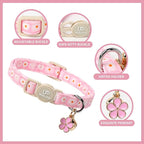 Cat Collar, Pack of 2 Summer Kitten Collars-Cute Lime and Strawberry Pendants-Breakaway Kitty Collars,Cat Collar with Bell, for Girl & Boy Cats