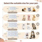 Reversible Silent Cat Bed Self Warming Pet Pad Thin Style Mat Washable Cushion Pad, Pad for Window Perch Outdoor Cat Houses, for Cats, Small Dogs, Rabbits, Non Electric,(Blue Kitten,S)