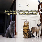 TTcat Cat Wand Toys Replacement Cat Toy Attachments,3 Pcs Hummingbird Insect Feathers Refills for Cat Wands.
