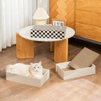 Cat Scratcher Box with 4 Scratching Pads&2 Separate Cardboard Boxes,2-in-1 Cardboard Cat Scratch for Multiple Kitten Interactive Play,Gradient(Ball & Fish Catnip Toy Included)
