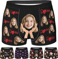 Personalized Underwear for Men with Face Custom Face Boxers Customized Boxer Briefs Funny Gifts for Him Husband Boyfriend