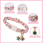 Cat Collar-2Pack Autumn Orange Plaid Kitten Collars-Halloween Plaid Breakaway Kitty Collars-Cute Kitty Pendants,Yellow Orange Grid Cat Collar with Bell, for Girl & Boy Cats