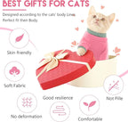 Sticky Cat Clothes Stretchy, Sphynx Hairless Sweater & Pajamas for Cats only, Soft Cat Onesie for Cats After Surgery Female Male & Hair Loss Prevention, Pink XL