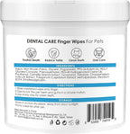 Mooncat Dental Finger Wipes for Dogs & Cats - Easy Teeth Cleaning to Remove Plaque, Tartar & Freshen Bad Breath - Gentle Tooth Wipes for Puppy & Kitten Care - 40 Counts