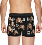 Personalized Underwear for Men with Face Custom Face Boxers Customized Boxer Briefs Funny Gifts for Him Husband Boyfriend