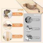 66.93x19.68x0.32 inch Thickened Cat Wall Scratcher Carpet, Cat Climbing Wall, Durable Cat Wall Furniture, Tall Cat Scratching Post, Wall Scratchers for Indoor Cats, Couch Sofa Protector (Brown)