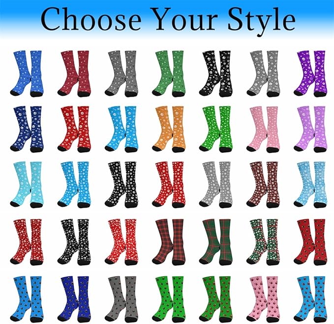 Artsadd Personalized Christmas Pajama Pants Socks for Men Custom Photo Pajama Bottoms for Men S-XXL