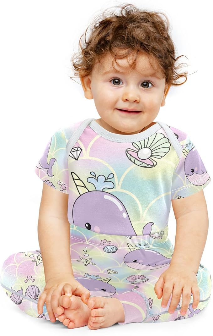 Baby Clothes Set Infant Bodysuits Pants Sets 0-24M For Boys Girls