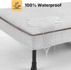 Veehoo Elevated Dog Bed with Waterproof Cushion, Cooling Raised Dog Beds with Padded Top, Washable Outdoor Dog Bed, Orthopedic Pet Cot for Indoor & Outdoor, Extra Large Dog Bed 53" x 37.5", Dark Grey