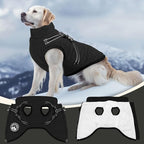 PETCARE Winter Dog Coat with Harness Built in Waterproof Dog Jackets Warm Pet Fleece Vest Windproof Snow Jacket Snowsuit Reflective Dogs Cold Weather Coats for Puppy Small Medium Large Dogs Cats