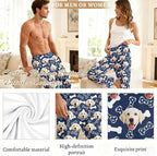 Custom Couple Pajama Pants Sock with Funny Face, Personalized PJ Anniversary Birthday Women Men Pants